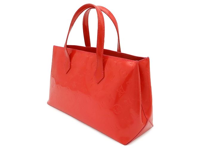 Borsa Tote Louis Vuitton Monogram Vernis Wilshire PM Rosa - vista 3