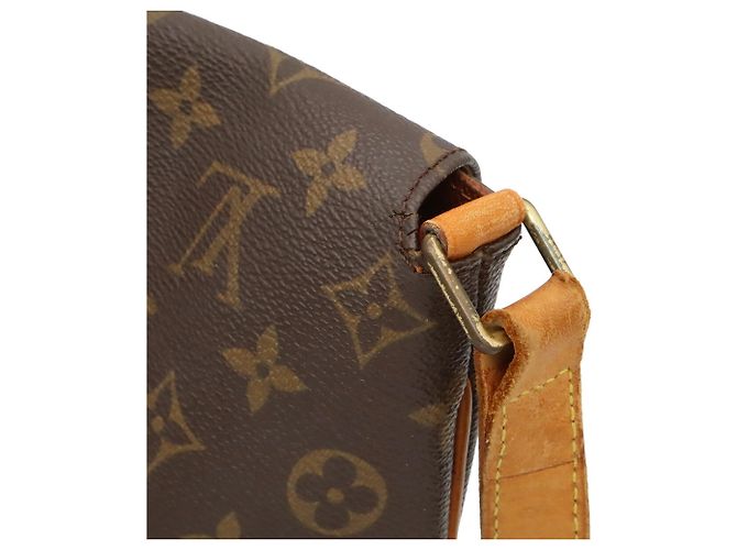 Borsa a tracolla Louis Vuitton Monogram Musette Marrone Bianco Monogramma - vista 10
