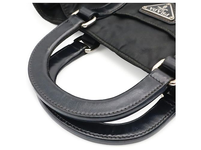 Tote Bolso Prada Triangle - BN1066 Negro Azul - vista 5