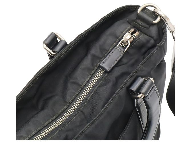Tote Bolso Prada Triangle - BN1066 Negro Azul - vista 6