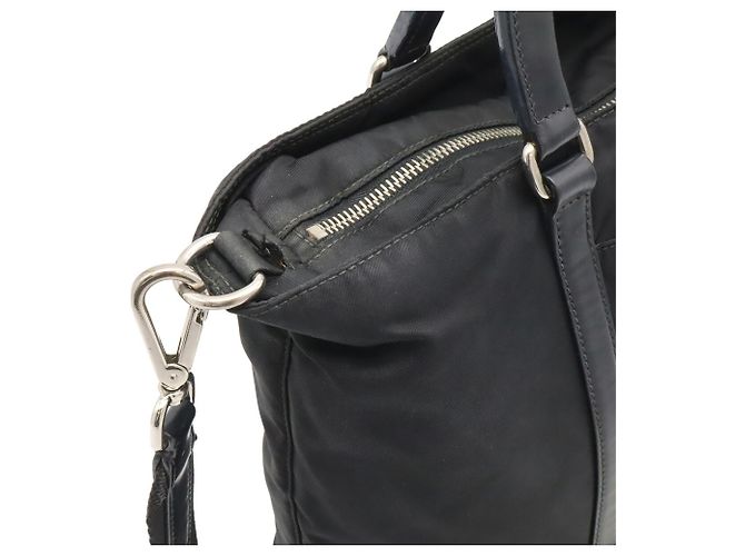 Tote Bolso Prada Triangle - BN1066 Negro Azul - vista 9