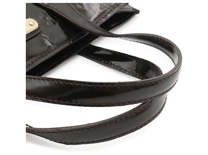 Borsa Louis Vuitton Monogram Vernis Wilshire PM Bordò - vista 5