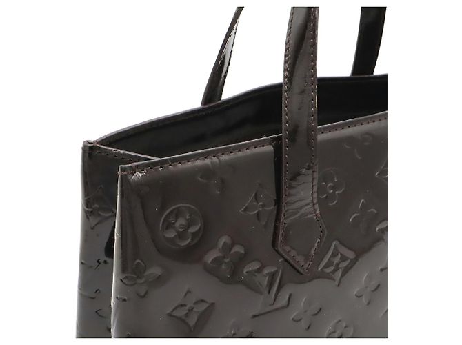 Borsa Louis Vuitton Monogram Vernis Wilshire PM Bordò - vista 7