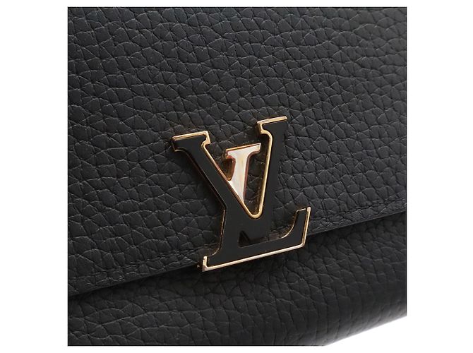Cartera tri-fold Louis Vuitton Capucines Compact Negro Rosa - vista 5