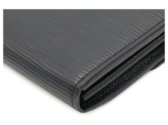 Louis Vuitton Epi Portefeuille Sarah Bi-fold Long Wallet Nero - vista 4