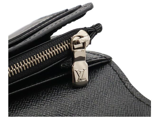 Louis Vuitton Epi Portefeuille Sarah Bi-fold Long Wallet Nero - vista 6