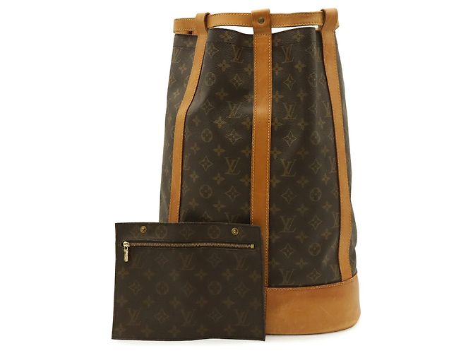 Borsa a tracolla Louis Vuitton Monogram Randonee GM Marrone - vista 2