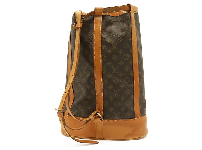 Borsa a tracolla Louis Vuitton Monogram Randonee GM Marrone - vista 3