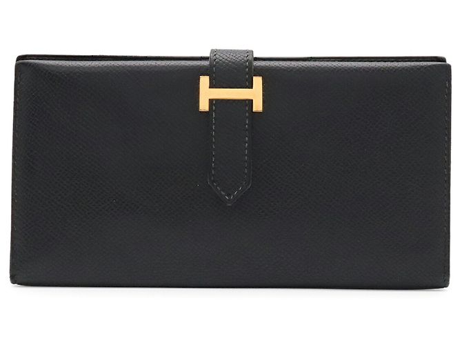 Hermès Cartera larga bi-fold Hermes Bearn Classic Negro - vista 2