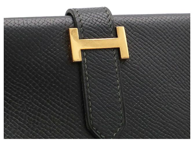 Hermès Cartera larga bi-fold Hermes Bearn Classic Negro - vista 5