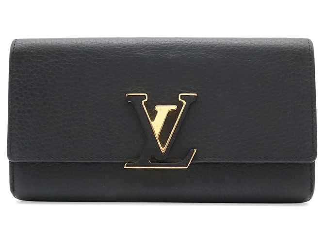 Louis Vuitton Portefeuille Capucines Bi-Fold Long Wallet Nero Fuschia - vista 2