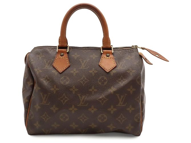Borsa Louis Vuitton Monogram Speedy 25 Marrone Monogramma - vista 2