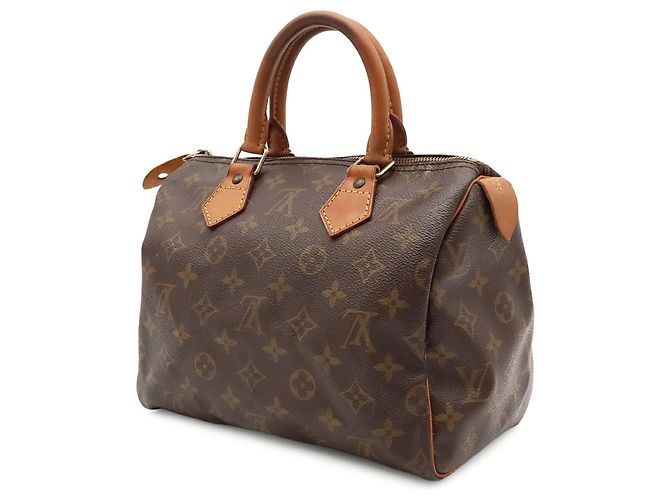 Borsa Louis Vuitton Monogram Speedy 25 Marrone Monogramma - vista 3