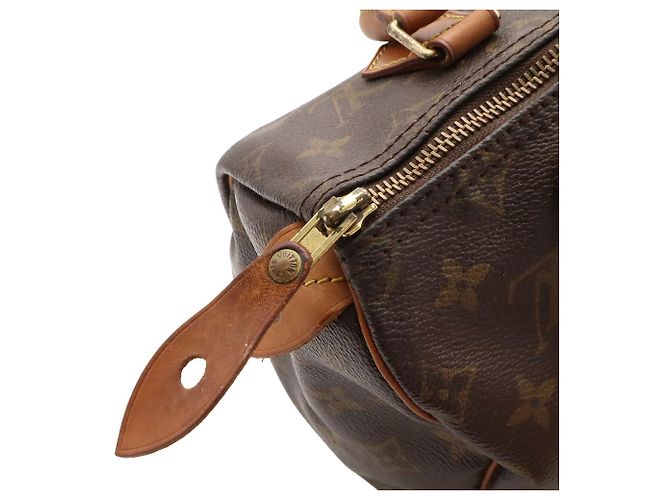 Borsa Louis Vuitton Monogram Speedy 25 Marrone Monogramma - vista 6