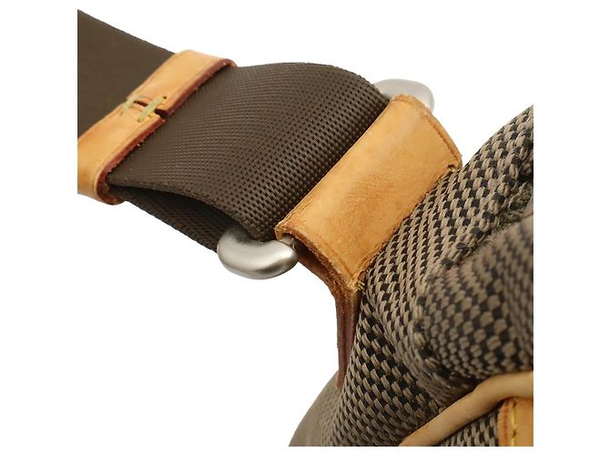 Borsa a tracolla Louis Vuitton Damier Geant Citadin Cachi - vista 10