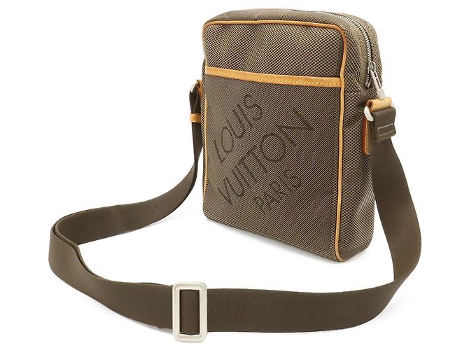 Borsa a tracolla Louis Vuitton Damier Geant Citadin Cachi - vista 3