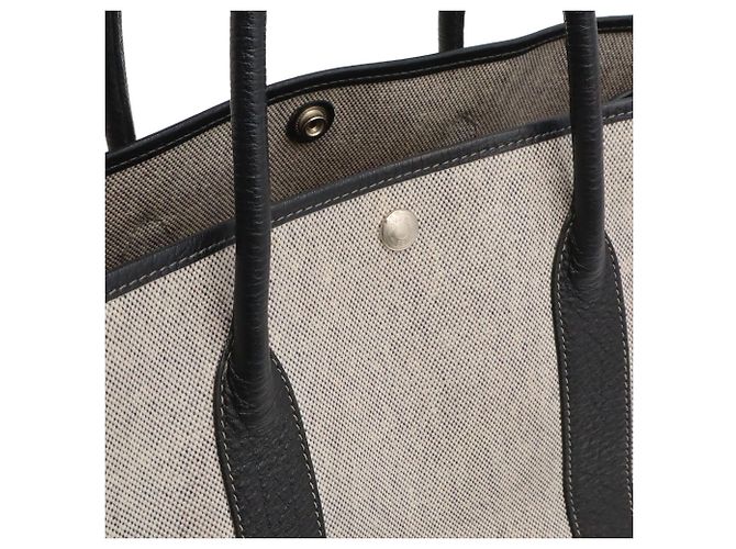 Hermès Borsa Tote Hermes Garden PM Marrone Nero - vista 8
