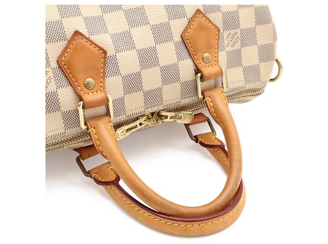 Borsa Louis Vuitton Damier Azur Speedy Bandoulière 25 Crudo - vista 5