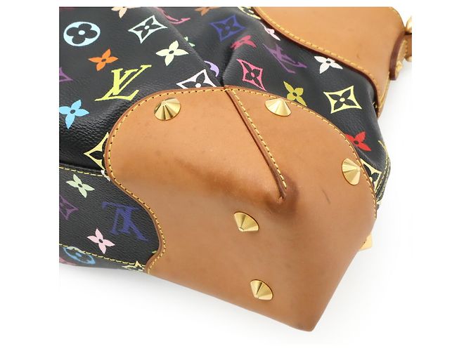 Borsa Louis Vuitton Monogram Multicolor Judy MM Nero Multicolore Monogramma - vista 4