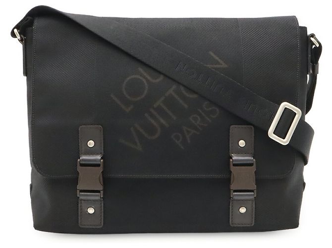 Borsa a mano e a tracolla Louis Vuitton Damier Geant Lou Nero Bianco - vista 2