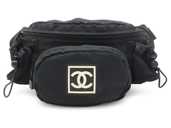 Chanel Sport Line Coco Mark Waist Pouch Nero - vista 2
