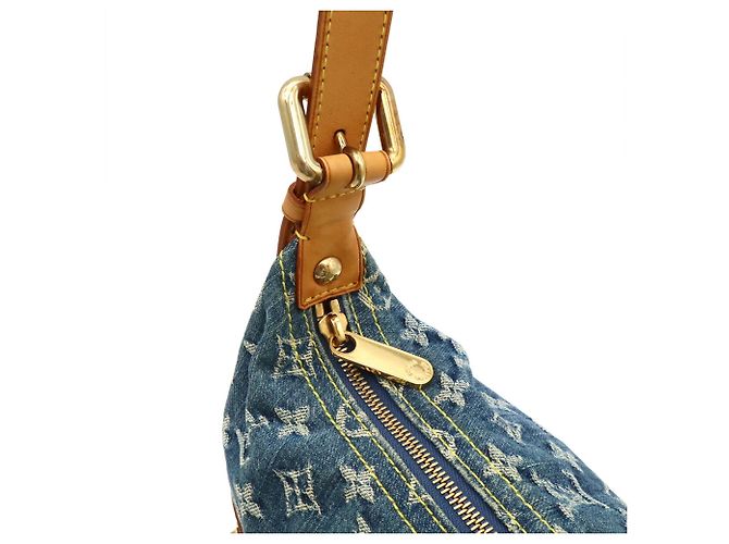Borsa a tracolla Louis Vuitton Monogram Denim Baggy GM Blu Monogramma - vista 7