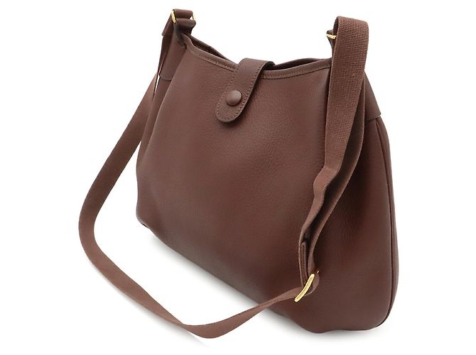 Hermès Hermes Rodeo 2 Deux Shoulder Bag Pochette Marrone Rosso Bordò - vista 3