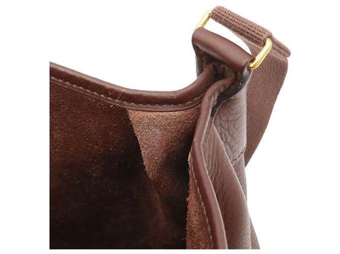 Hermès Hermes Rodeo 2 Deux Shoulder Bag Pochette Marrone Rosso Bordò - vista 6