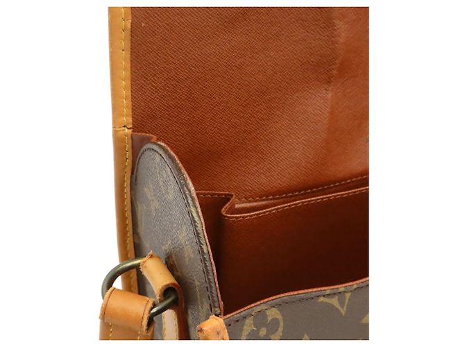 Borsa a tracolla Louis Vuitton Monogram Marne Marrone - vista 7