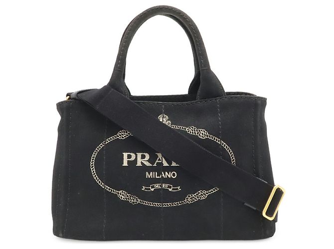Prada Canapa Tote Bag Schwarz - Ansicht 2