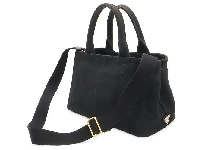 Prada Canapa Tote Bag Schwarz - Ansicht 3