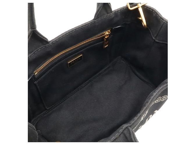 Prada Canapa Tote Bag Schwarz - Ansicht 6