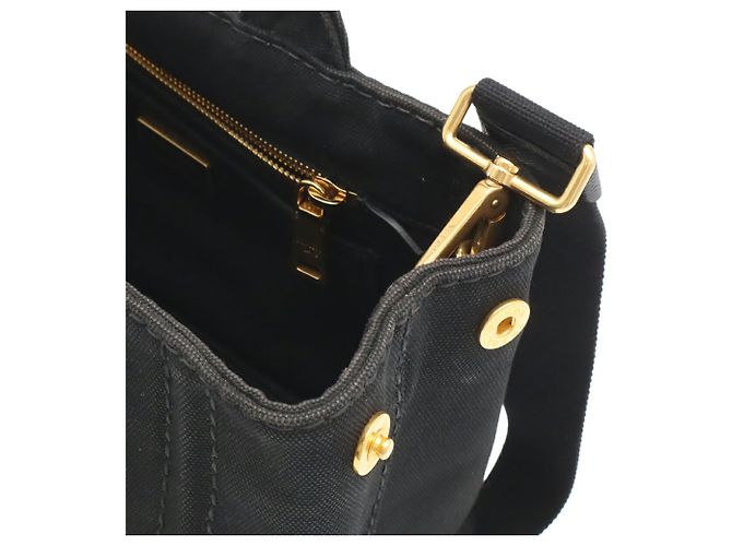 Prada Canapa Tote Bag Schwarz - Ansicht 7