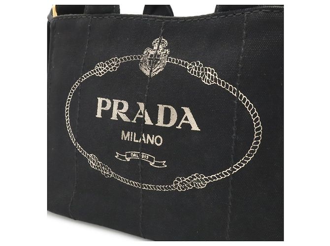 Prada Canapa Tote Bag Schwarz - Ansicht 8