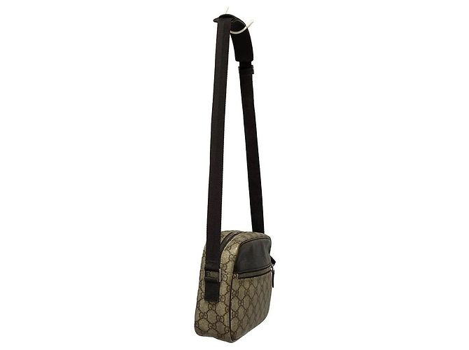 Borsa a tracolla Gucci nera in PVC argento Nero - vista 3