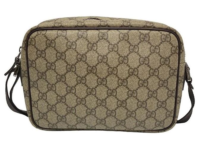 Borsa a tracolla Gucci nera in PVC argento Nero - vista 4