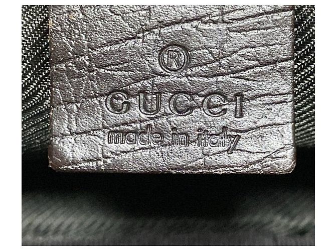 Borsa a tracolla Gucci nera in PVC argento Nero - vista 9