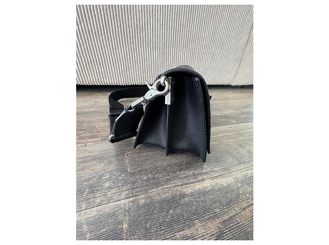 Borsa a tracolla Zadig & Voltaire in pelle nera con ali Nero - vista 2