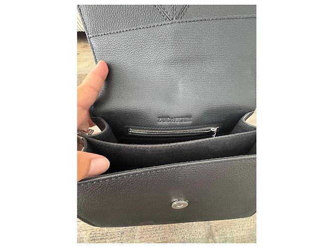 Borsa a tracolla Zadig & Voltaire in pelle nera con ali Nero - vista 4
