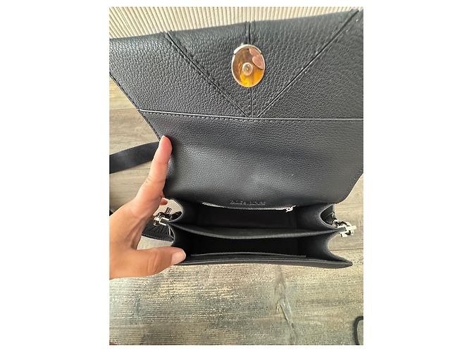 Borsa a tracolla Zadig & Voltaire in pelle nera con ali Nero - vista 7