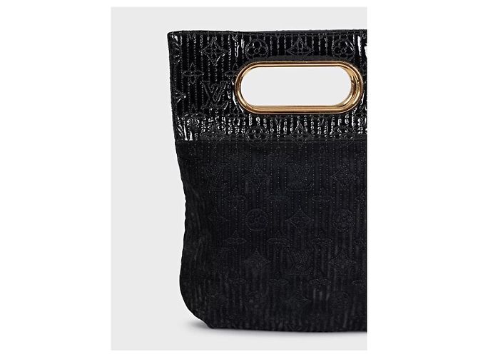 Clutch Louis Vuitton Motard Afterdark em camurça preta, seminova - vista 5