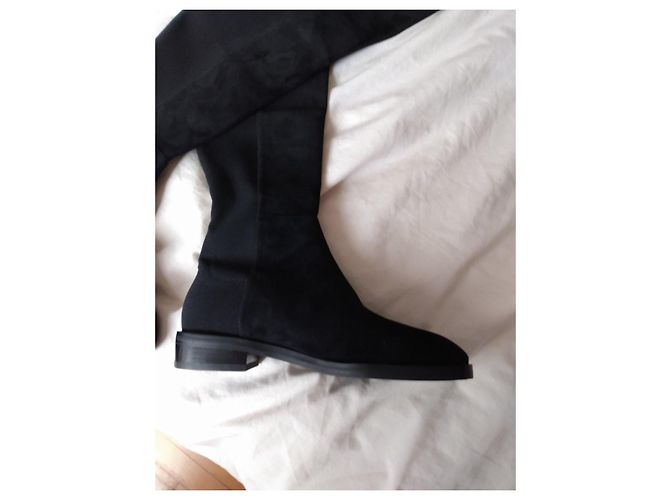 Botas altas Stuart Weitzman de ante negro - vista 10