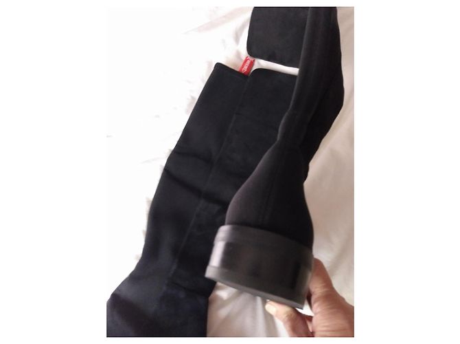 Botas altas Stuart Weitzman de ante negro - vista 13