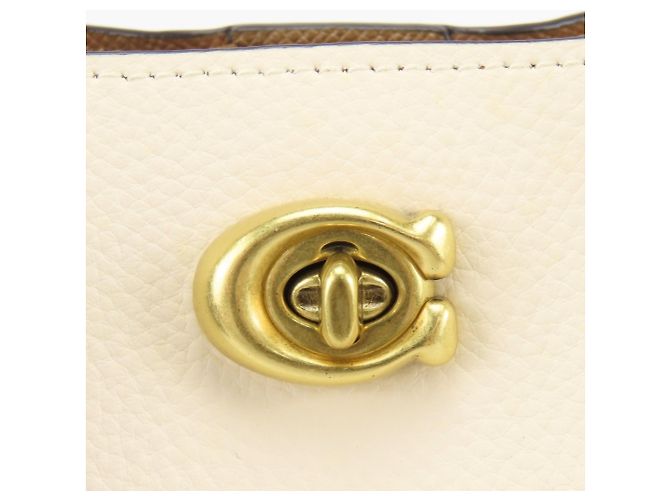 Borsa Coach Willow Beige Marrone Avorio Crudo - vista 10