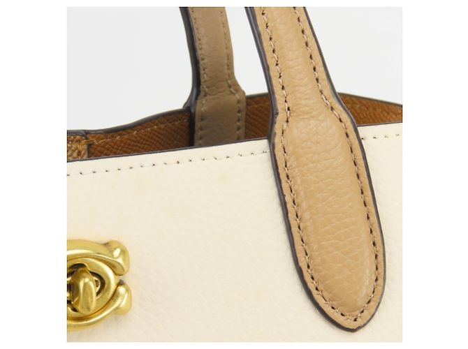 Borsa Coach Willow Beige Marrone Avorio Crudo - vista 11