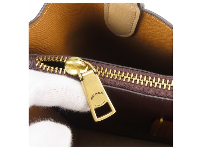 Borsa Coach Willow Beige Marrone Avorio Crudo - vista 18