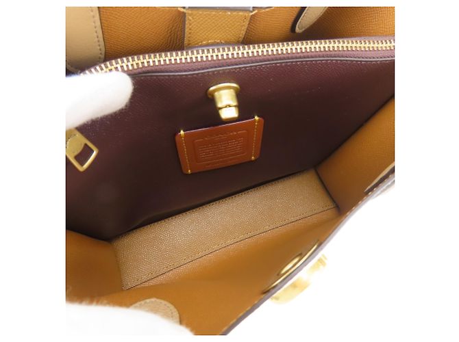 Borsa Coach Willow Beige Marrone Avorio Crudo - vista 21