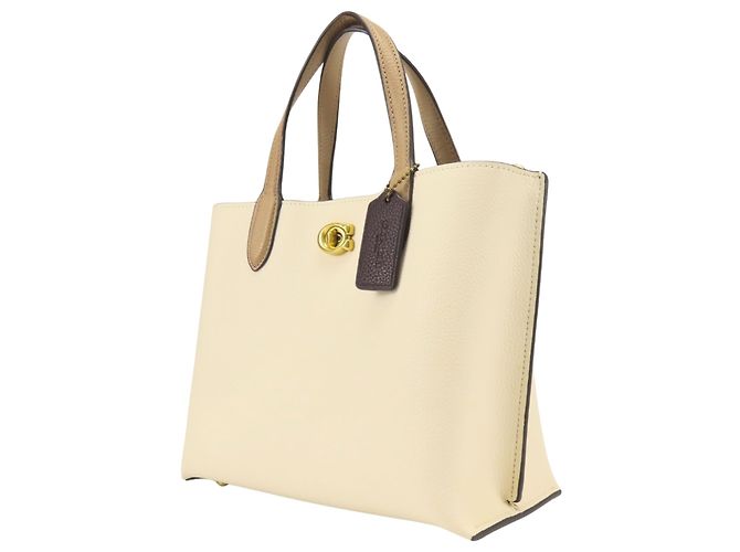 Borsa Coach Willow Beige Marrone Avorio Crudo - vista 3