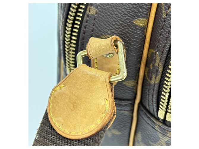 Borsa a tracolla Louis Vuitton Reporter PM in pelle Monogram marrone - vista 14