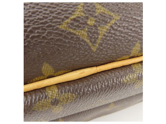 Borsa a tracolla Louis Vuitton Reporter PM in pelle Monogram marrone - vista 20
